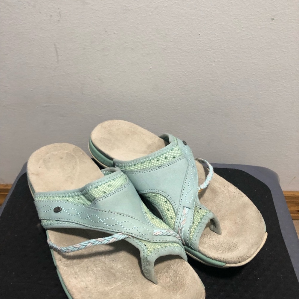 Merrell Hollyleaf Women’s Mint Green Sandals Slides Capri Size 8 - Picture 13 of 15